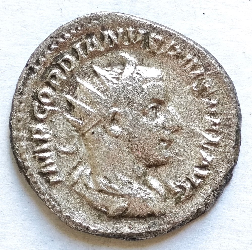 Gordianus III Antoninian alte dokumente gordianus iii antoninian