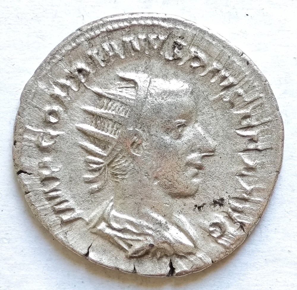 Gordianus III Antoninian alte dokumente gordianus iii antoninian