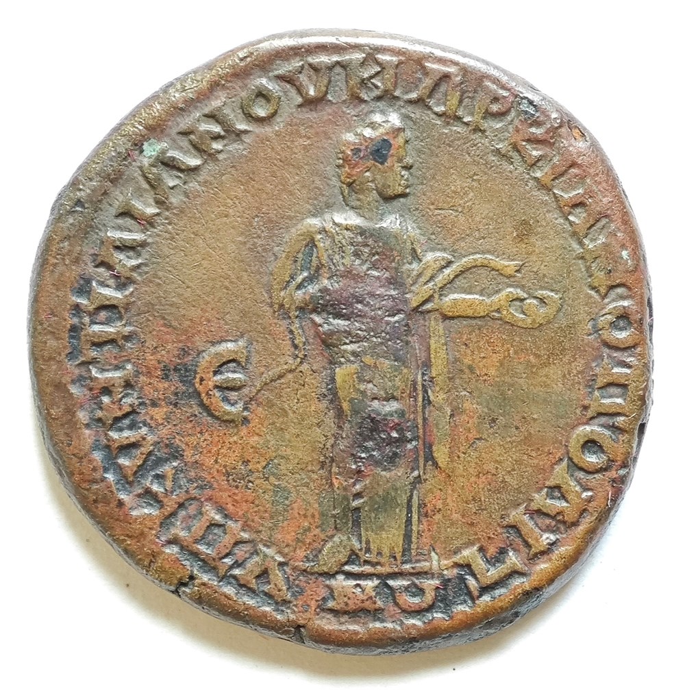 Caracalla & Julia Domna AE28 Marcianopolis kunst antiquitaten caracalla julia domna ae28 marcianopolis