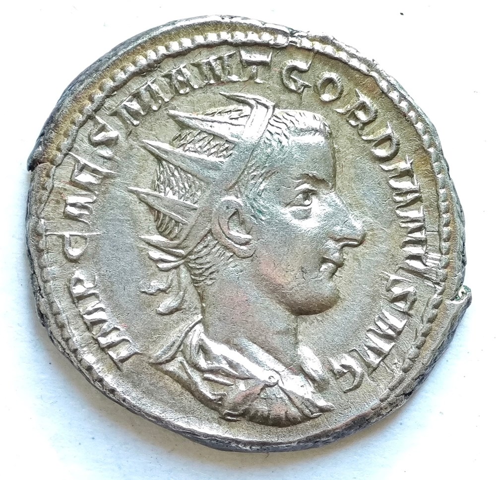 Gordianus III Antoninian alte dokumente gordianus iii antoninian