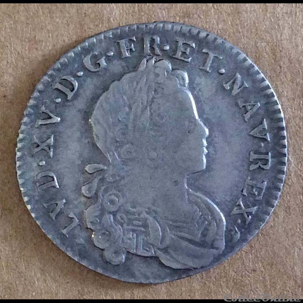1719 - XX sols de France - Navarre monnaies europe medievale royales 1719 xx sols de france navarre