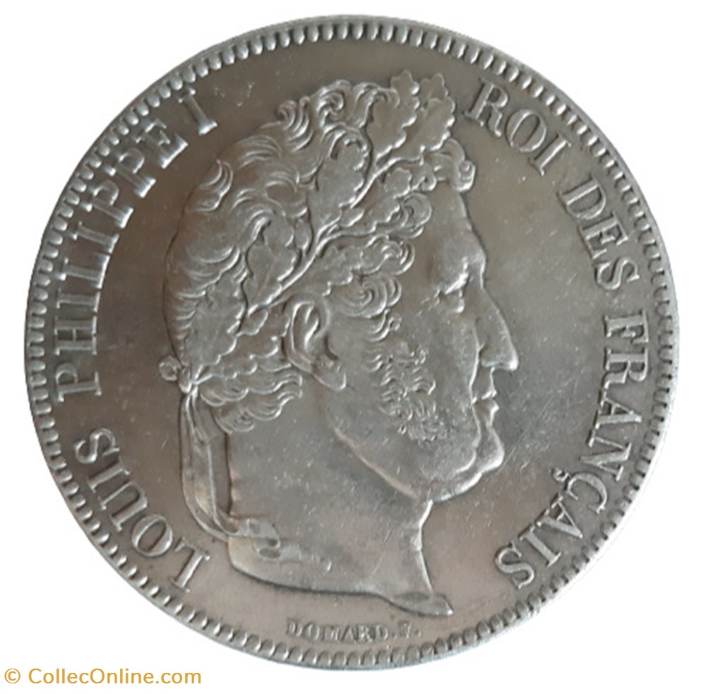 monnaies monde france 1840 5 francs
