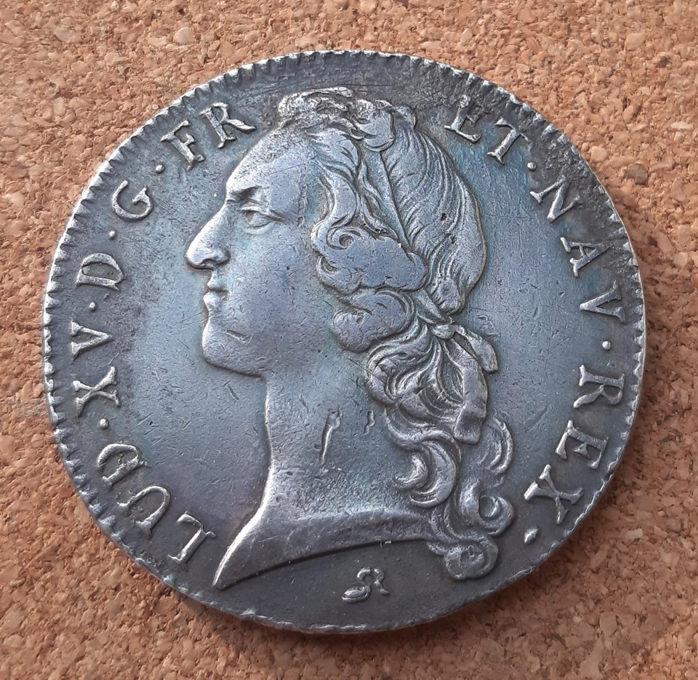 1748 - Ecu au bandeau monnaies europe medievale france royales 1748 ecu au bandeau