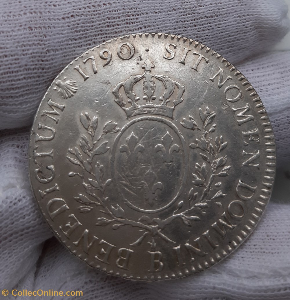 monnaies europe medievale france royales 1790 89 ecu aux rameaux olivier
