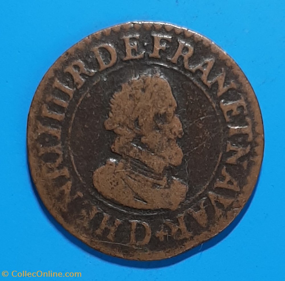 1609 D - Double tournois monnaie 1609 d double tournois