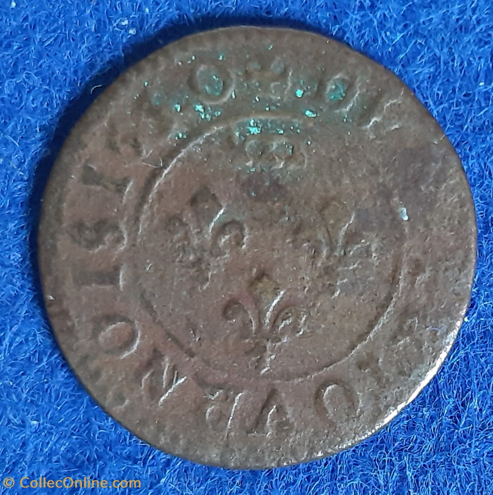 monnaies europe medievale france feodales principaute de dombes denier tournois 1650