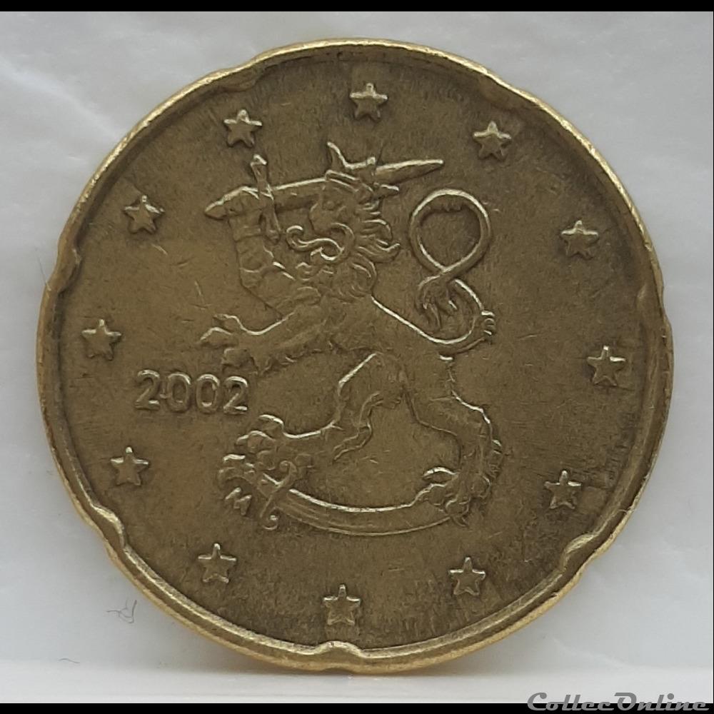Finlande - 2002 - 20 cents monnaie euro finlande 2002 20 cents