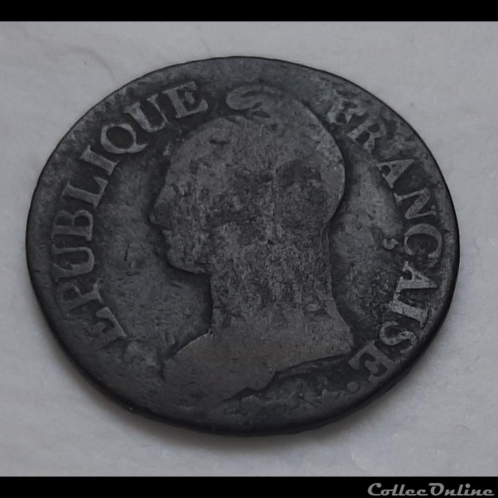 1796-97 - Directoire - 5 centimes L'AN 5 (2) monnaies monde france 1796 97 directoire 5 centimes an 5 2