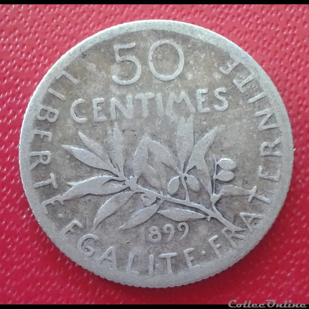 1899 - 50 centimes monnaies monde france 1899 50 centimes