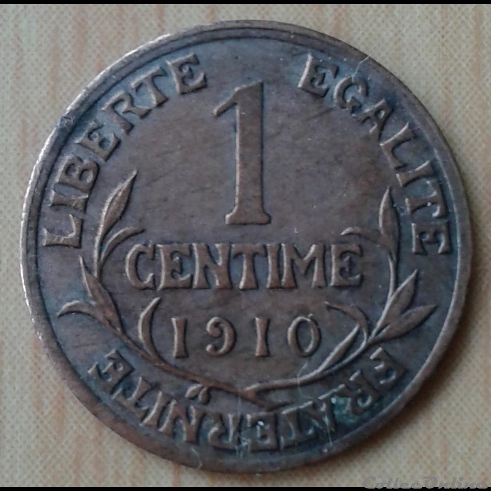 1910 - 1 centime monnaies france a modernes 1910 1 centime