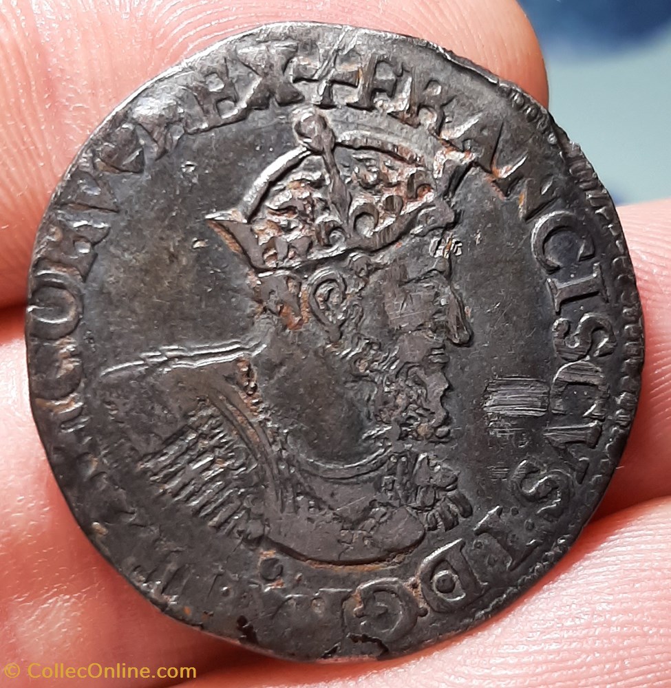 1540-45 - Francois Ier - Teston 13ème type 3 monnaies europe medievale france 1540 45 francois ier teston 13eme type