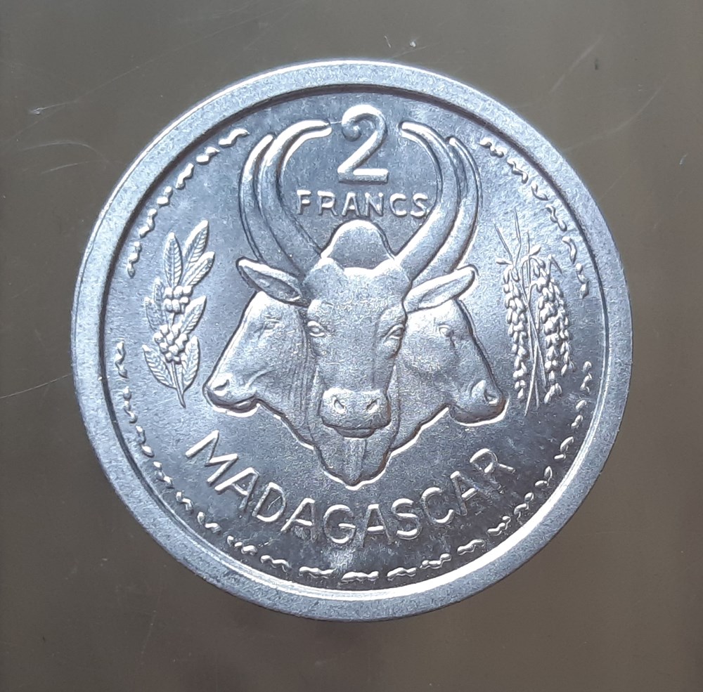 Madagascar – 2 francs 1948 monnaies colonies francaises madagascar 2 francs 1948