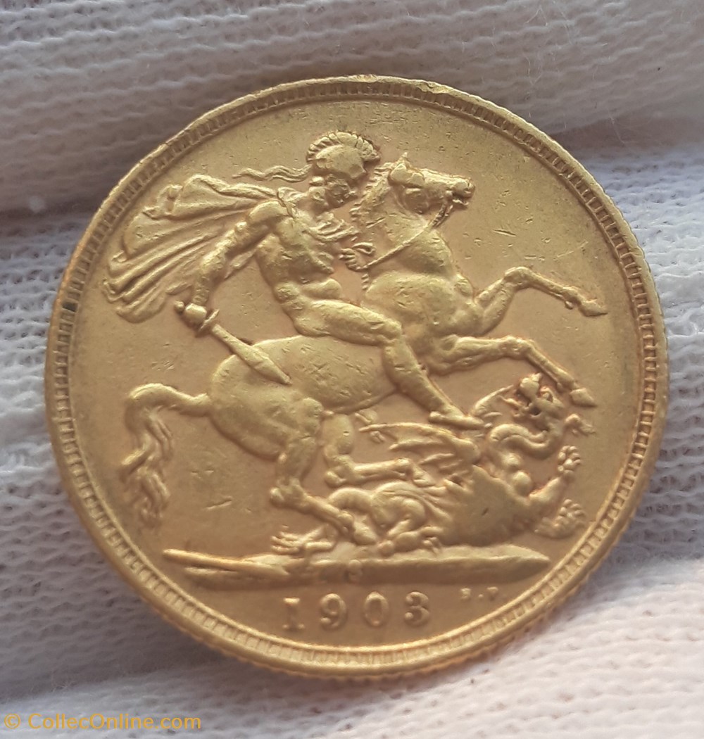 Australie - Souverain 1903 S - Edouard VII monnaies monde australie souverain 1903 s edouard vii