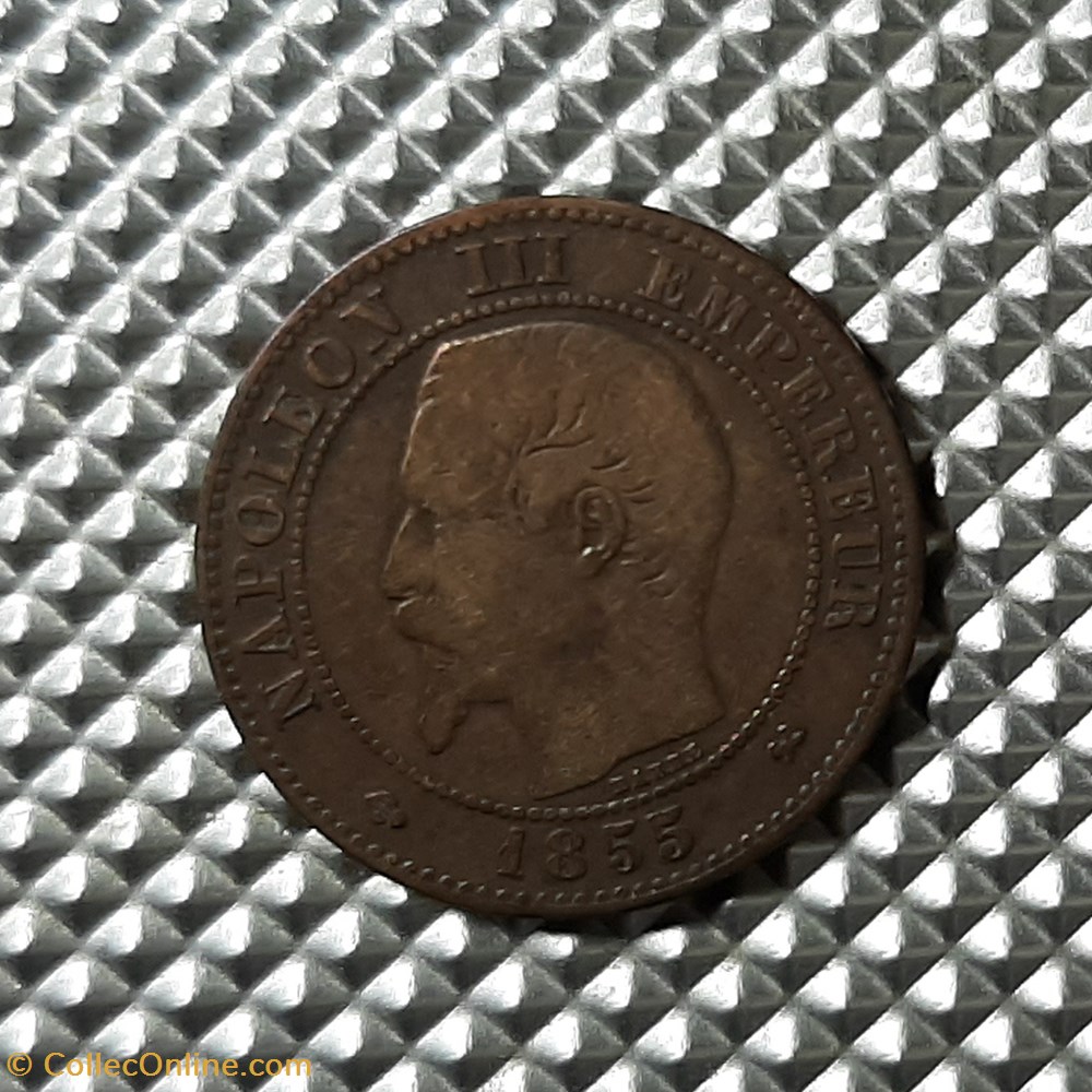 1855 B - 2 centimes - ancre monnaie france moderne 1855 b 2 centimes ancre