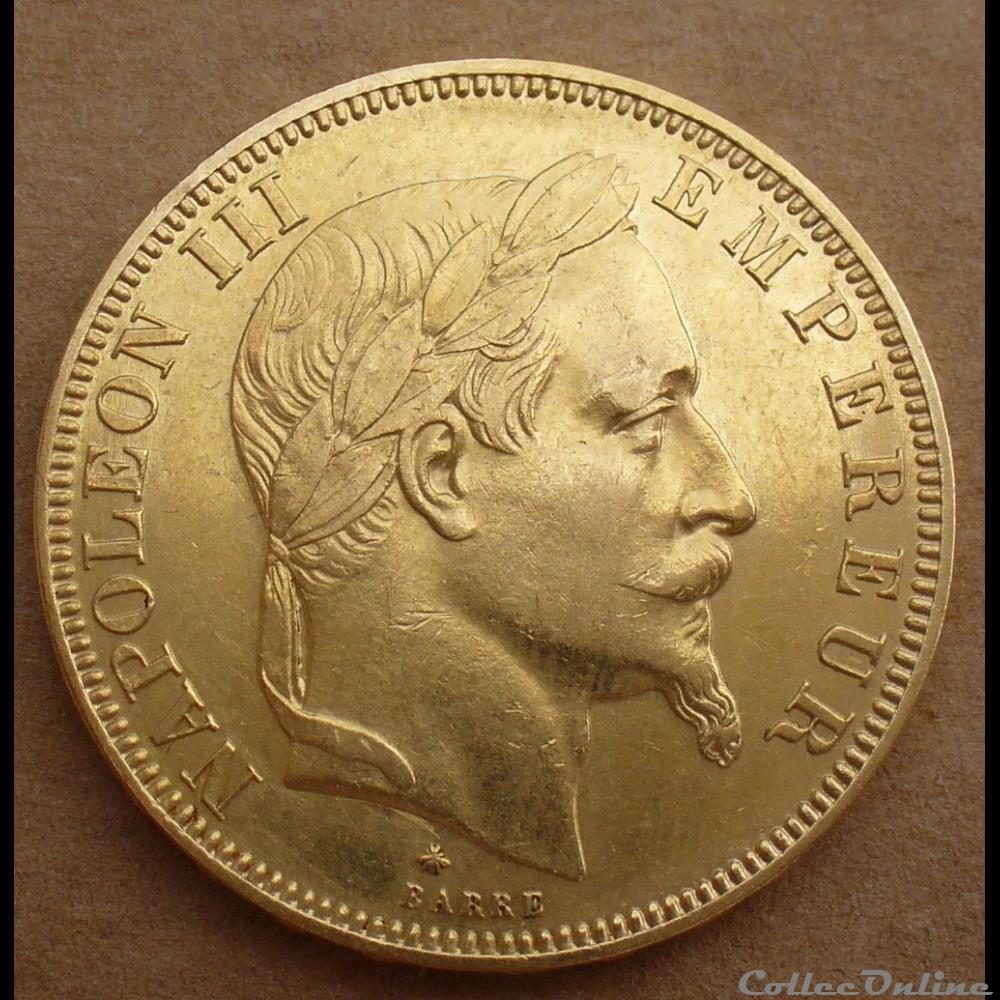 1867 A - 50 francs OR monnaies france modernes 1867 a 50 francs or