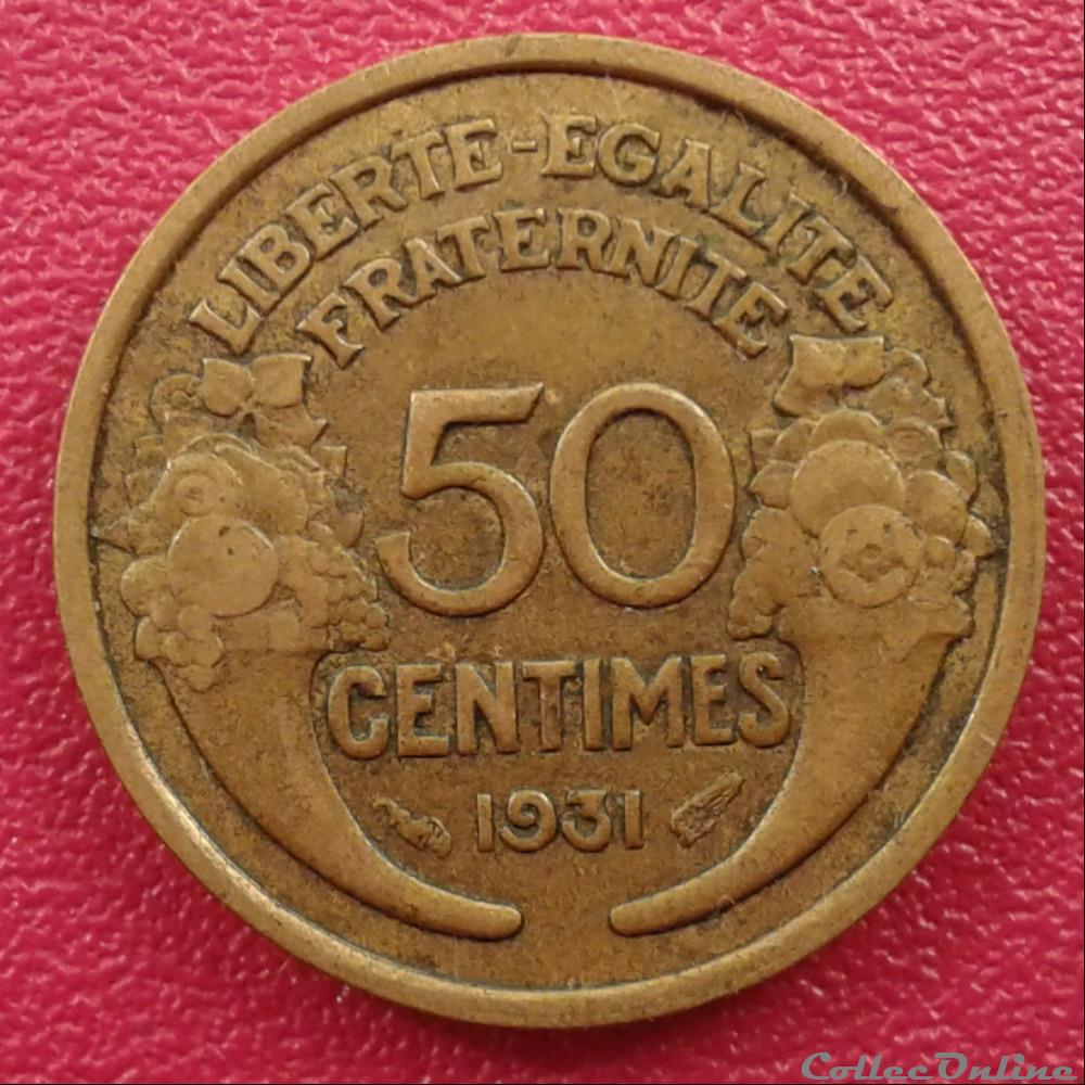 monnaies monde france 1931 50 centimes