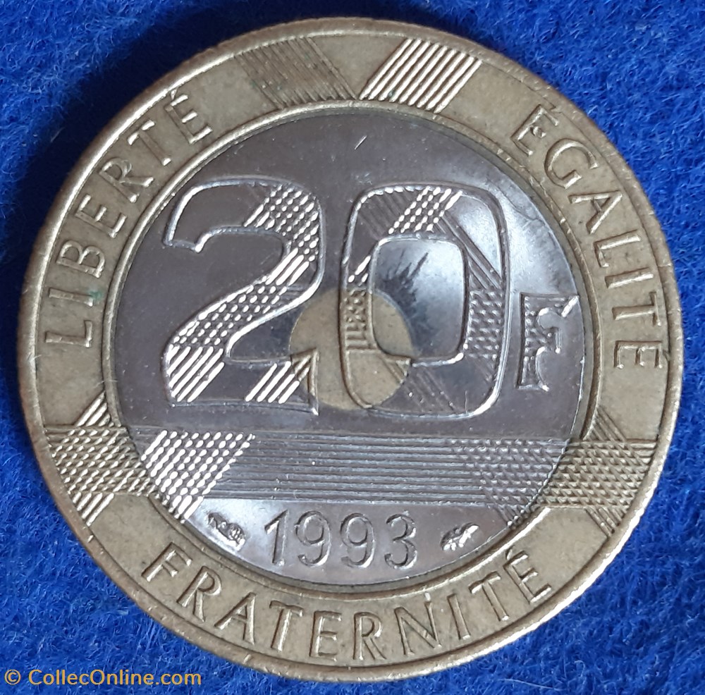 monnaies monde france 1993 20 francs