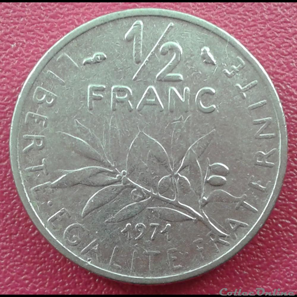 1971 - 50 centimes monnaies monde france 1971 50 centimes