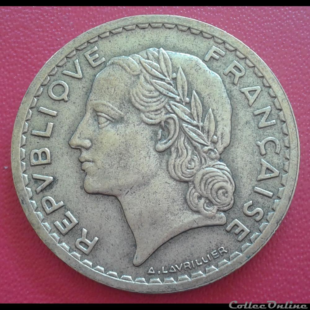 monnaies monde france 1946 5 francs br alu