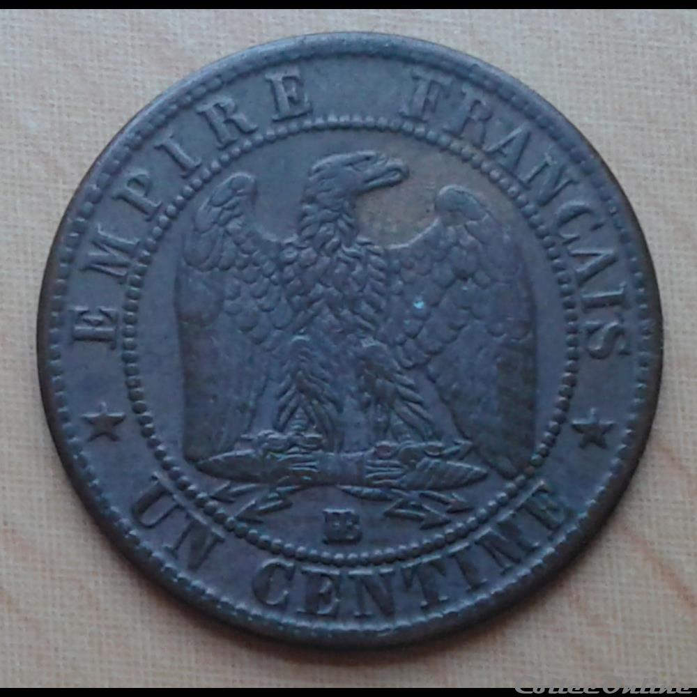 1862 BB - 1 centime - petit BB monnaies france a modernes 1862 bb 1 centime petit bb