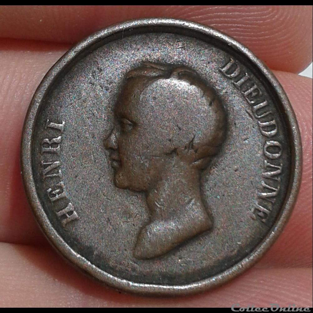 MEDAILLE PROPAGANDE ROYALISTE monnaie medaille propagande royaliste