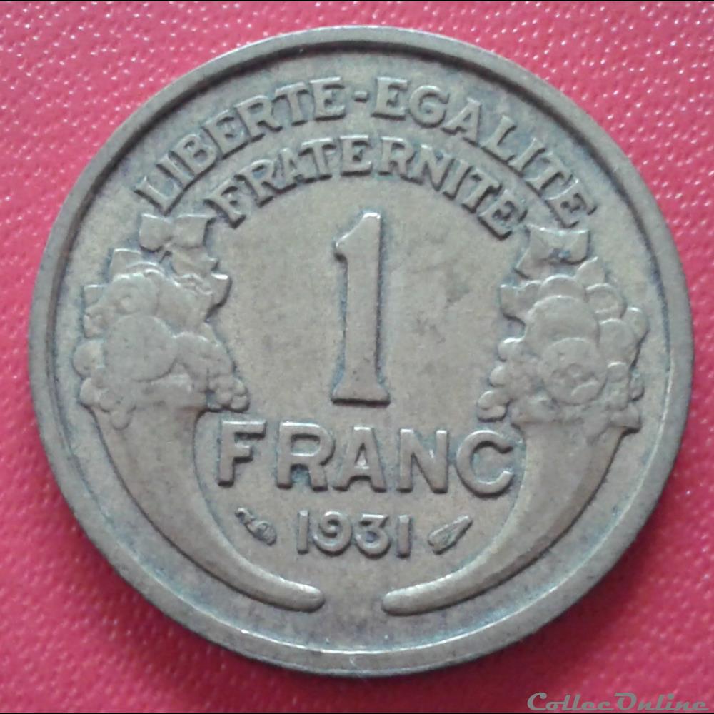 monnaies france modernes 1931 1 franc