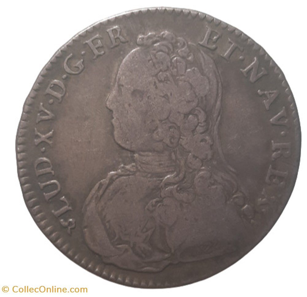 monnaies europe medievale france royales 1731 1 2 ecu aux branches olivier