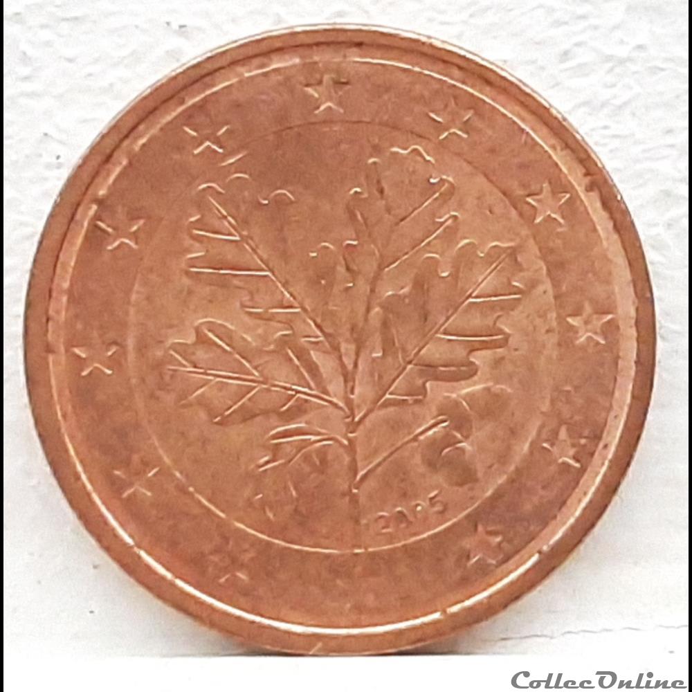 monnaie euro allemagne 2004 j 2 cents