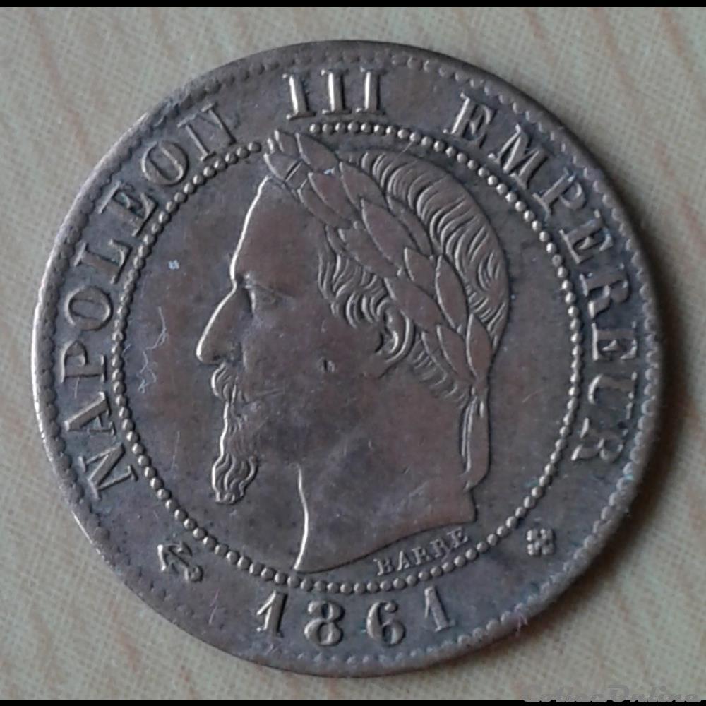 1861 BB - 1 centime monnaies france a modernes 1861 bb 1 centime