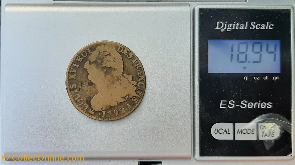 1792 A - 2 sols françois 4 monnaies france modernes 1792 a 2 sols francois