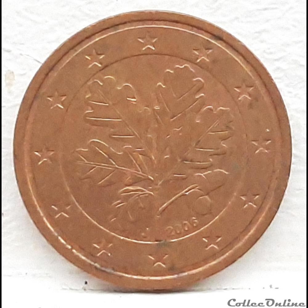 Allemagne - 2006 - J - 2 cents monnaie euro allemagne 2006 j 2 cents
