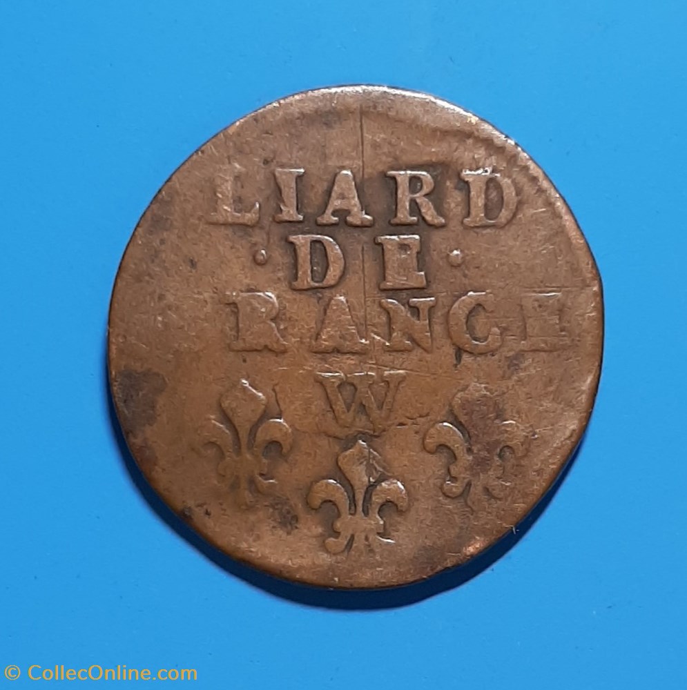 1713 W - Liard de France monnaie 1713 w liard de france