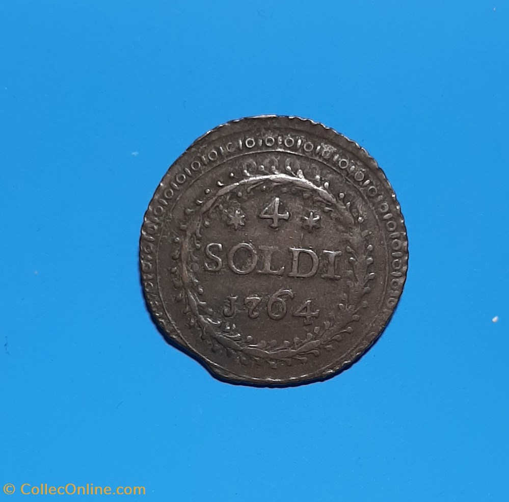 1764 - 4 soldi - Corse monnaies france a feodales 1764 4 soldi corse