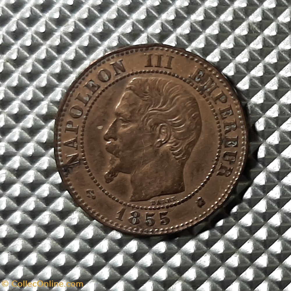 monnaie france moderne 1855 k 2 centimes ancre