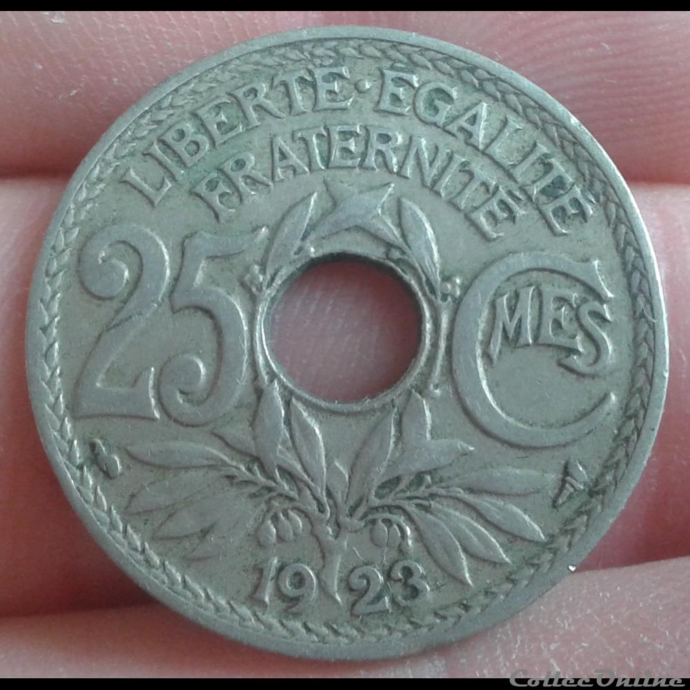 1923 - 25 centimes monnaies monde france 1923 25 centimes