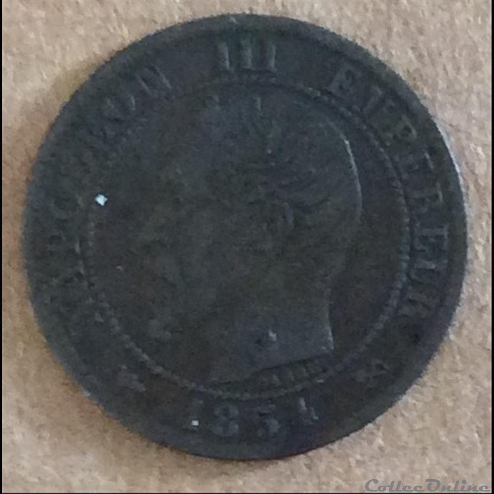 1854 - 1 centime monnaies monde france 1854 1 centime