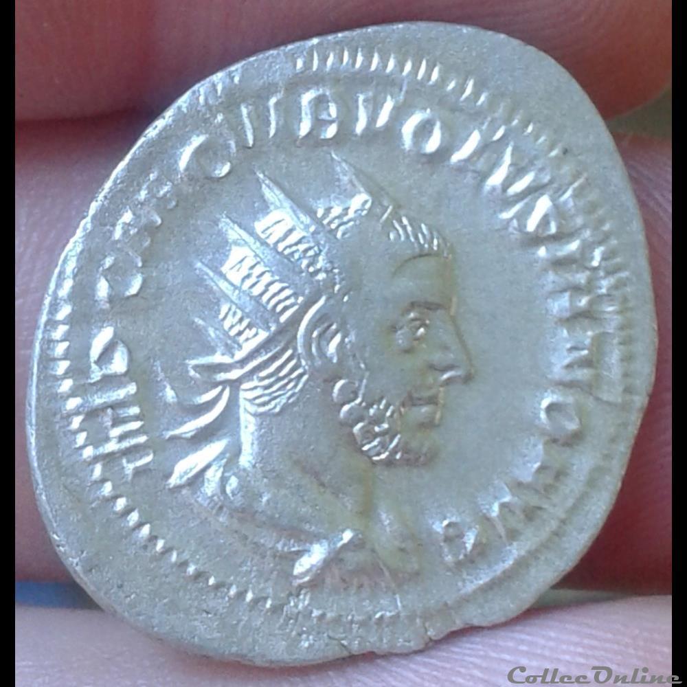 monnaies antiques av jc ap romaines republicaines imperiales 235 284 anarchie militaire volusien antoninien