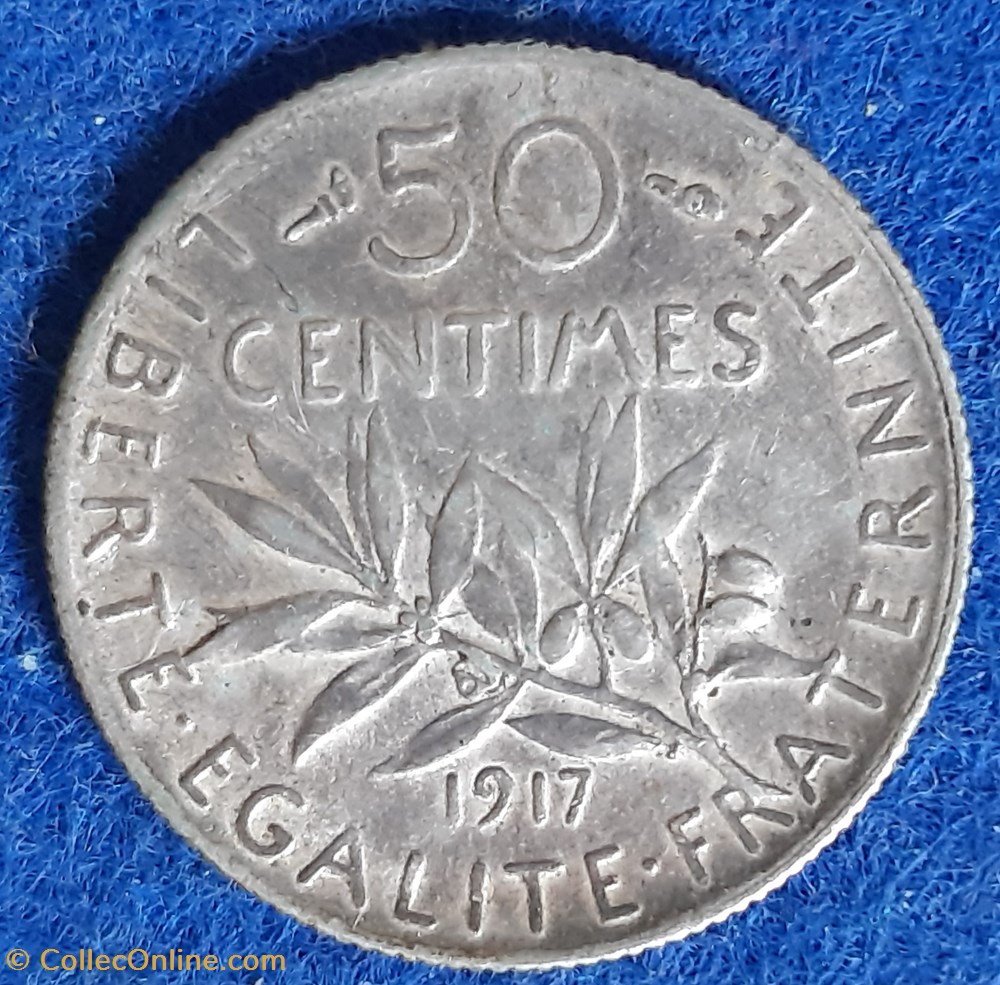 monnaies monde france 1917 50 centimes