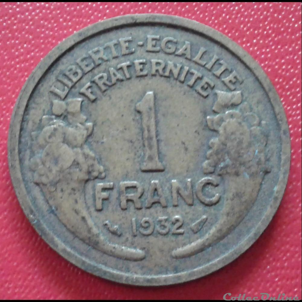 1 franc 1932  Monnaies, France (481 à 2001), Modernes (1791  2001)