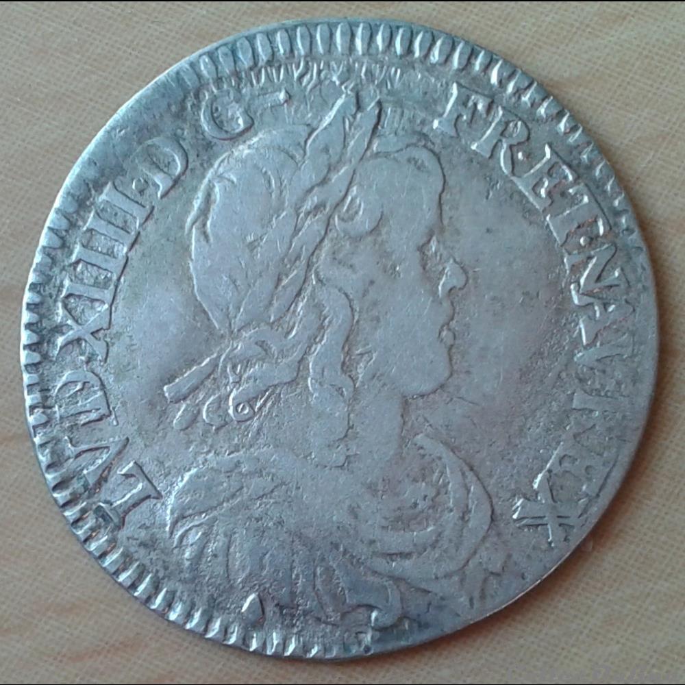 1659 & - 1/12ème écu - Louis XIV monnaies france a royales 1659 1 12eme ecu louis xiv
