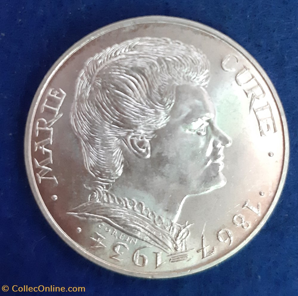 1984 - 100 francs commémorative monnaies monde france 1984 100 francs commemorative