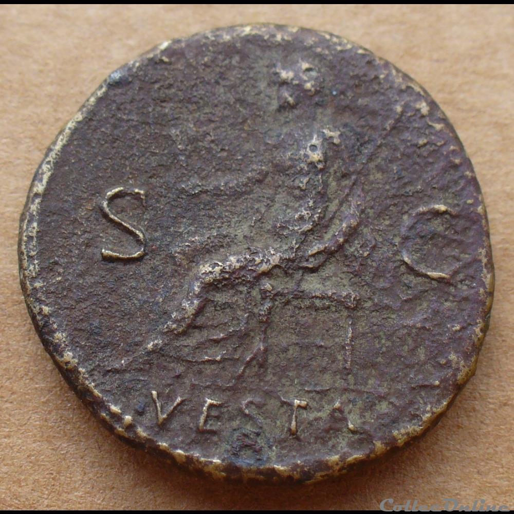 Julia Titi - Dupondius monnaie antique romaine julia titi dupondius