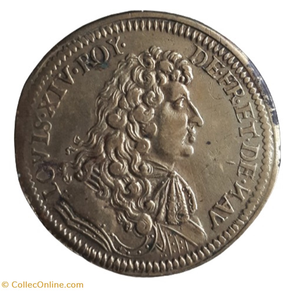 Jeton de Nuremberg Louis XIV - non daté monnaies jeton de nuremberg louis xiv non date