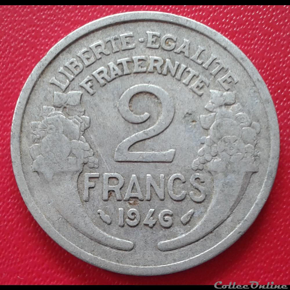 1946 - 2 francs monnaies monde france 1946 2 francs