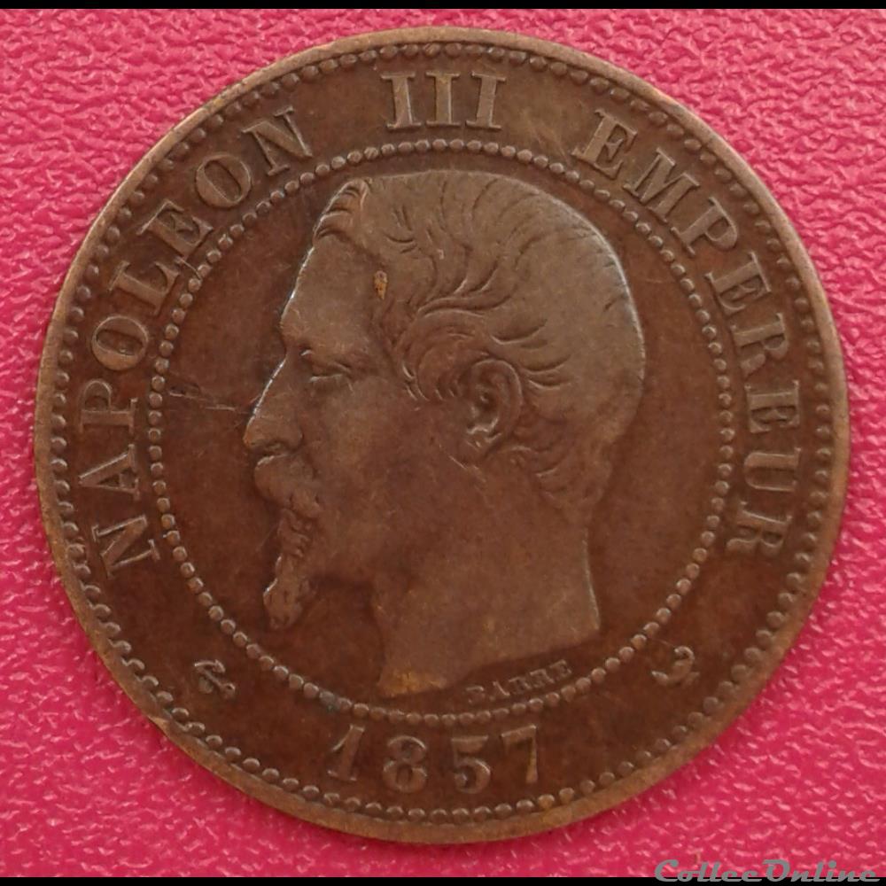 monnaies france a modernes 1857 w 2 centimes