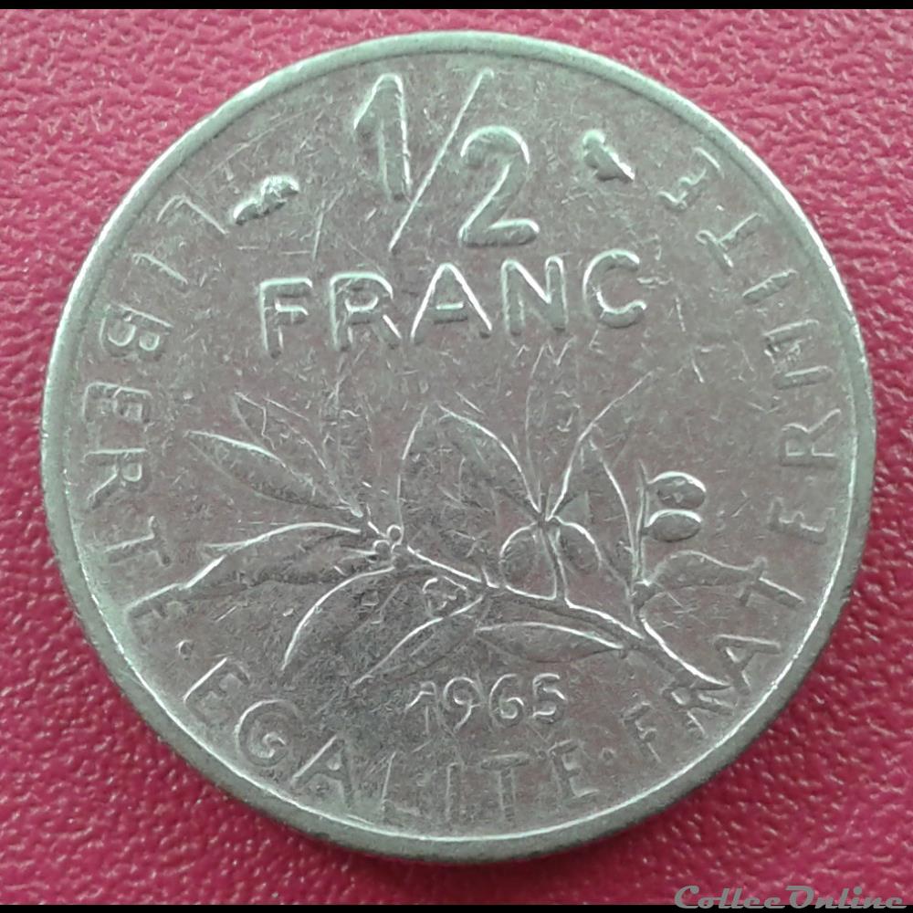 1965 - 50 centimes monnaies monde france 1965 50 centimes