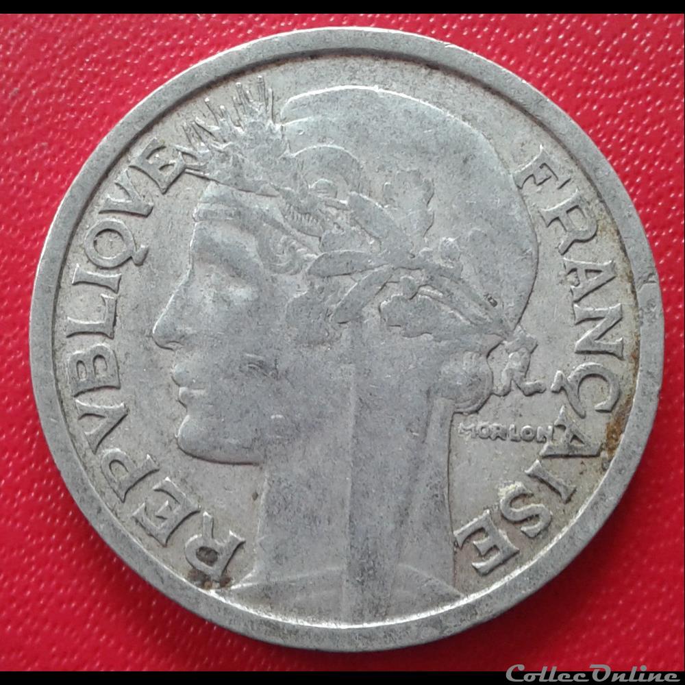 1948 - 2 francs monnaies monde france 1948 2 francs