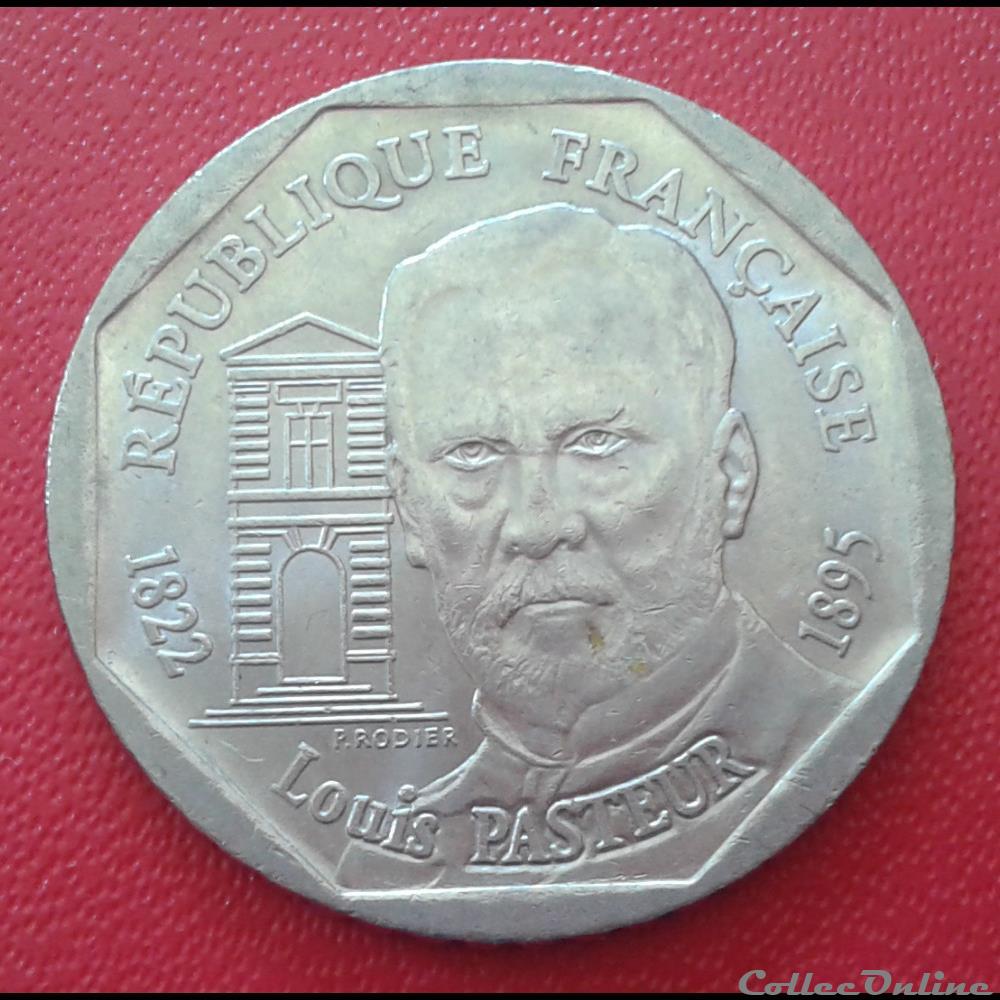1995 - 2 francs - Pasteur monnaies monde france 1995 2 francs pasteur