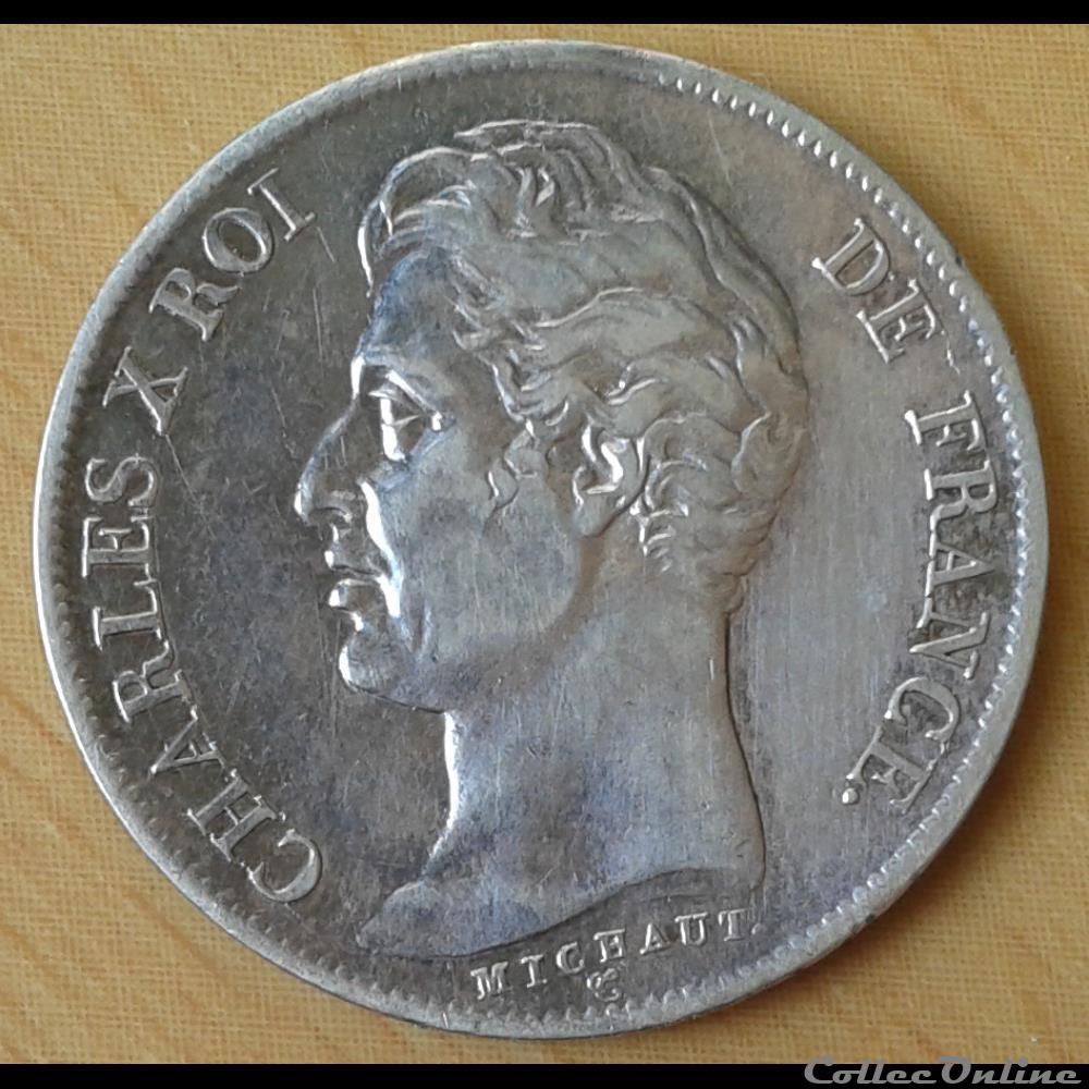 1827 - 1 franc monnaies monde france 1827 1 franc