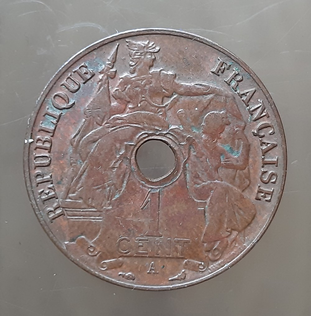 Indochine Francaise – 1 centime 1920 A monnaies colonies francaises indochine francaise 1 centime 1920 a